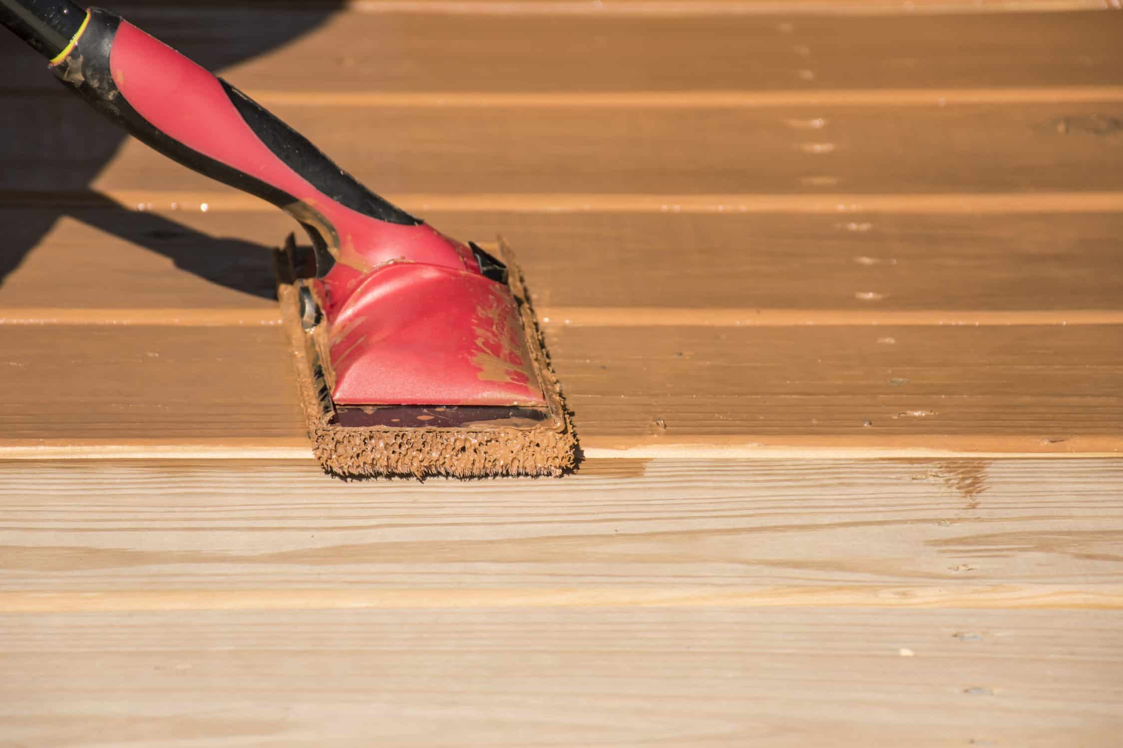 best way to stain a deck